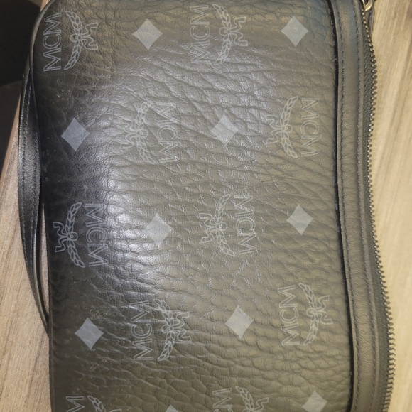 MCM Black Monogram Pouch - Picture 3 of 5